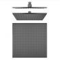 Nor-SR30.06 Square Gun Metal Grey Multifunction Shower Set